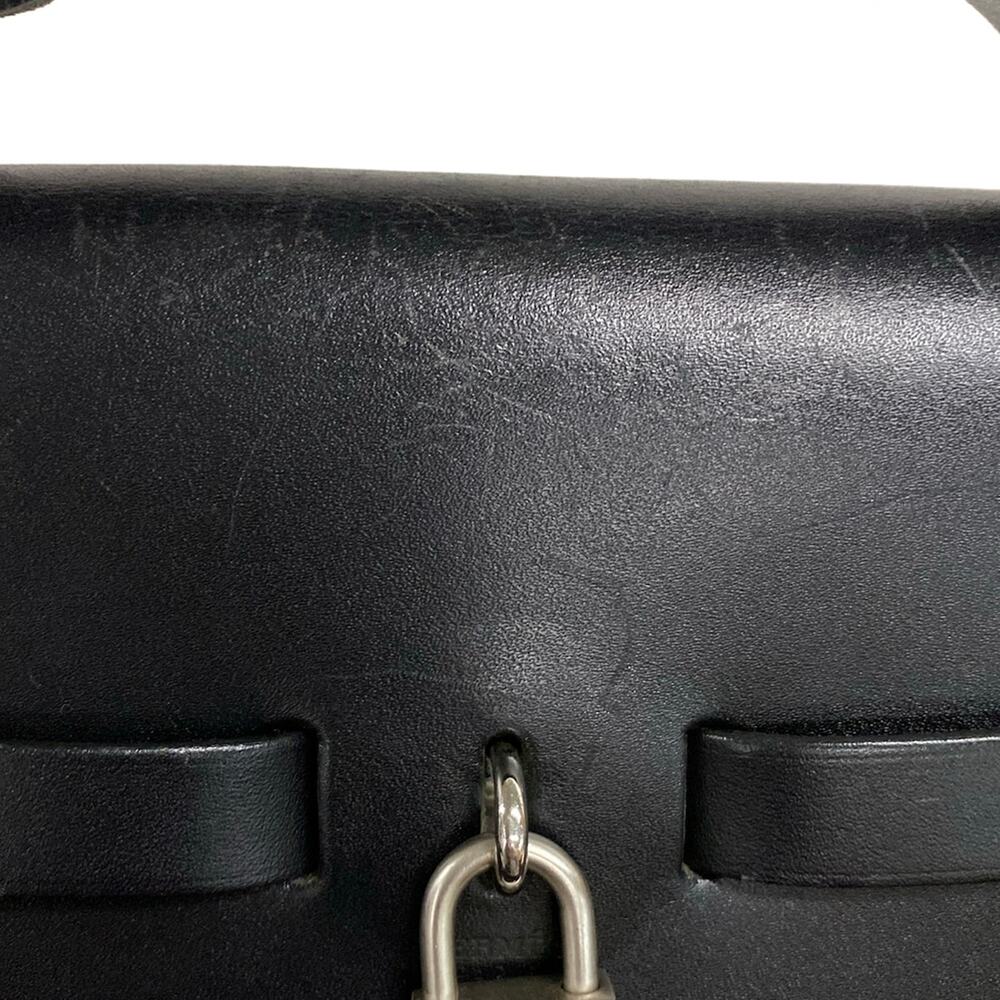 Hermès Her Bag MM Handbag Box Calf Toile Officier - Picture 14 of 15